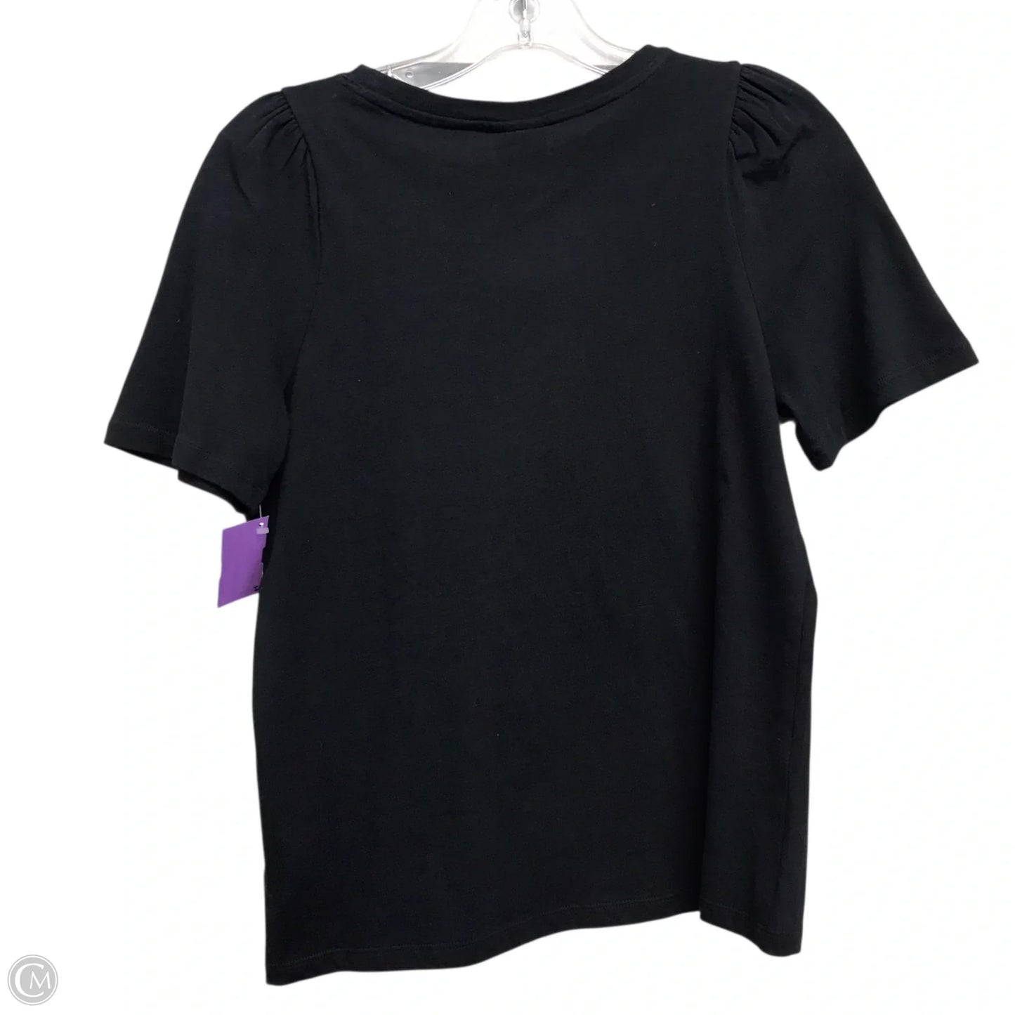 Top Short Sleeve Basic By A New Day In Black, Size: Xs