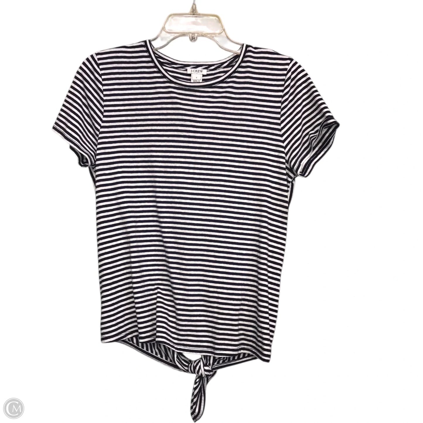 Top Short Sleeve By J. Crew In Striped Pattern, Size: S