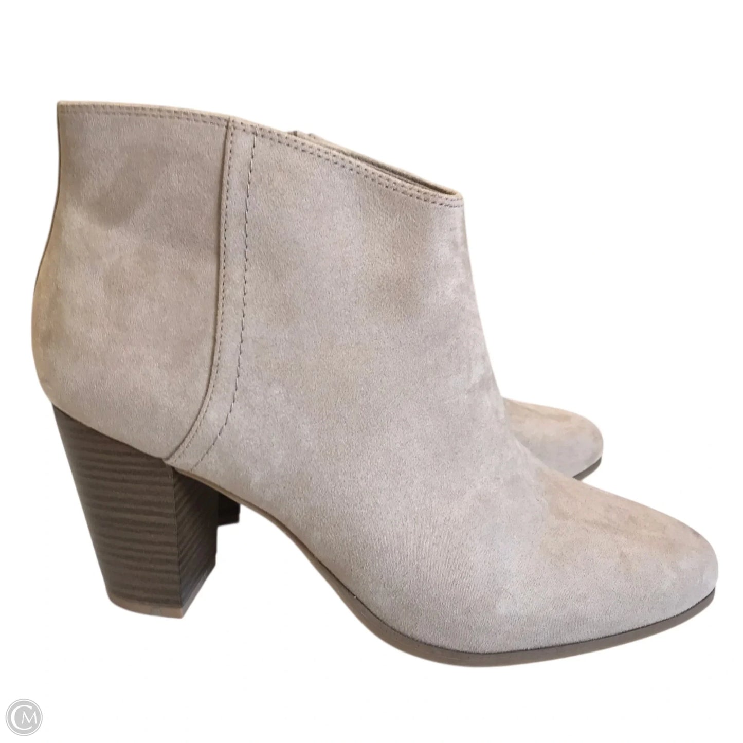 Boots Ankle Heels By Old Navy In Beige, Size: 10
