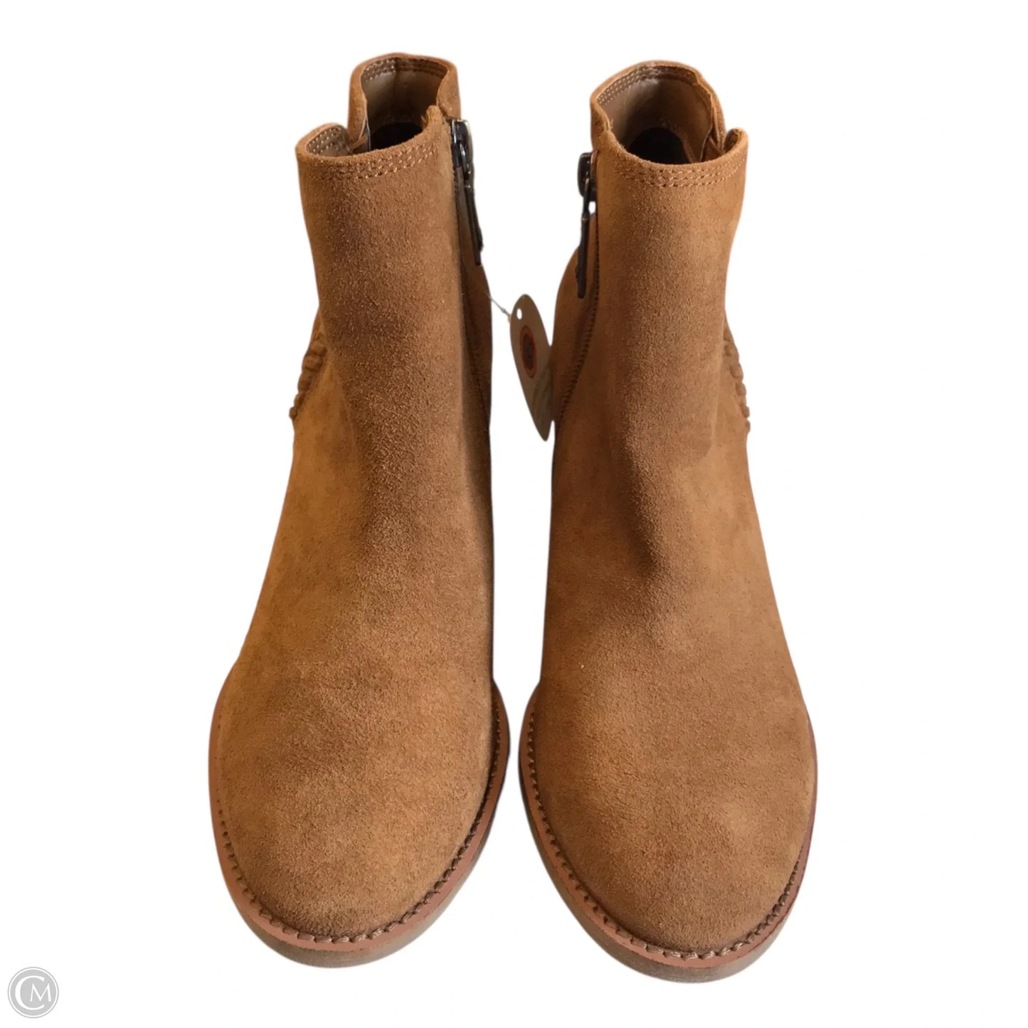 Boots Ankle Heels By Blondo In Brown, Size: 7