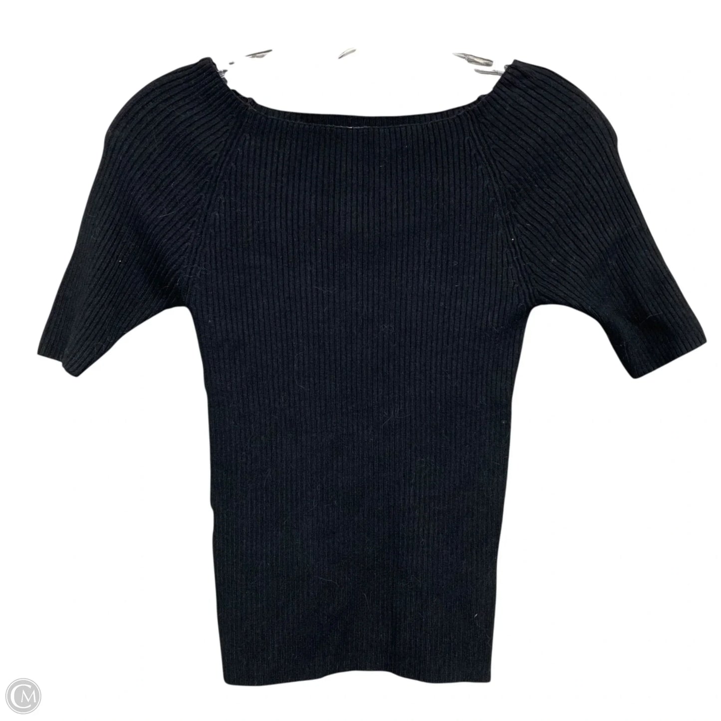 Top Short Sleeve By Anthropologie In Black, Size: Xs