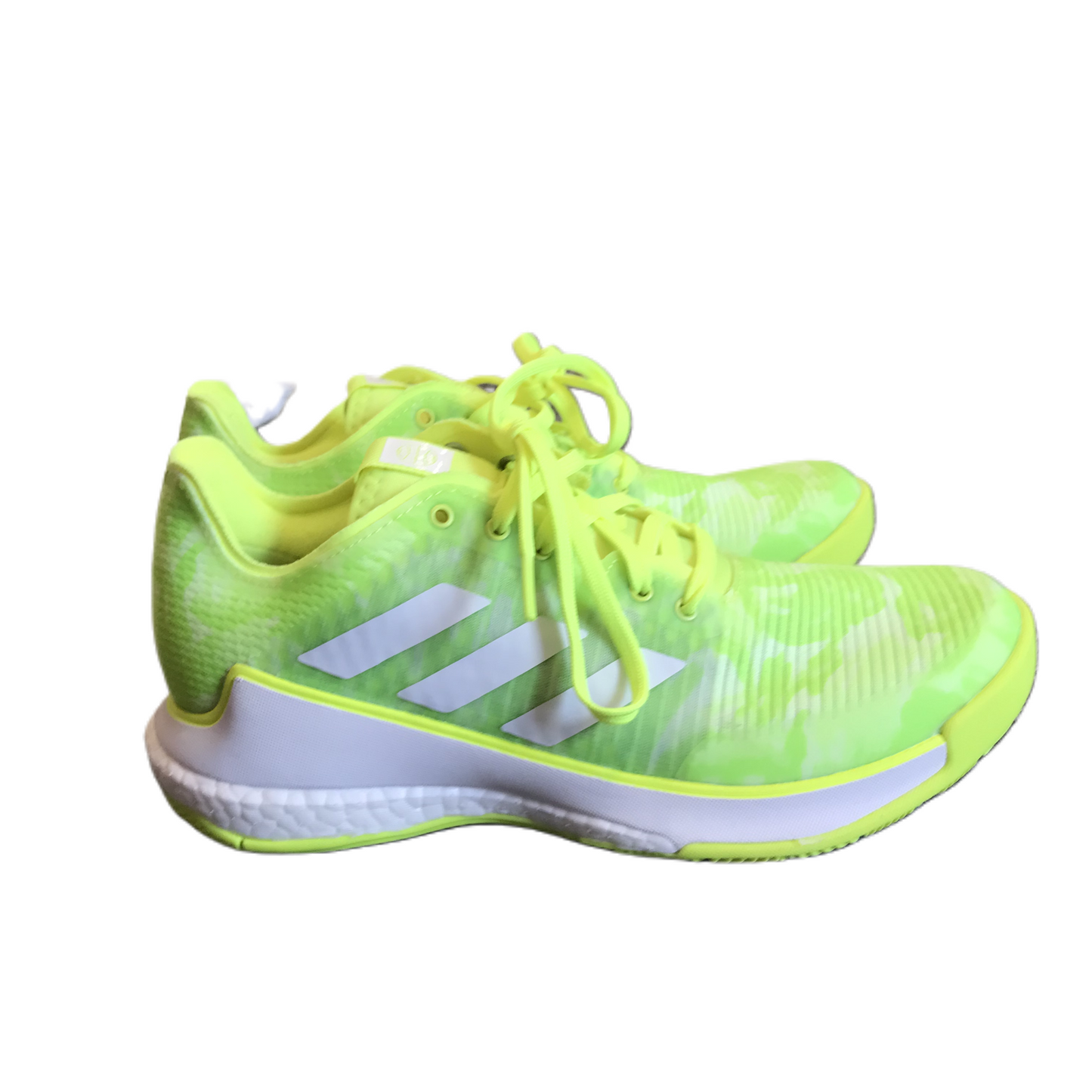 Green & White Shoes Athletic By Adidas, Size: 8