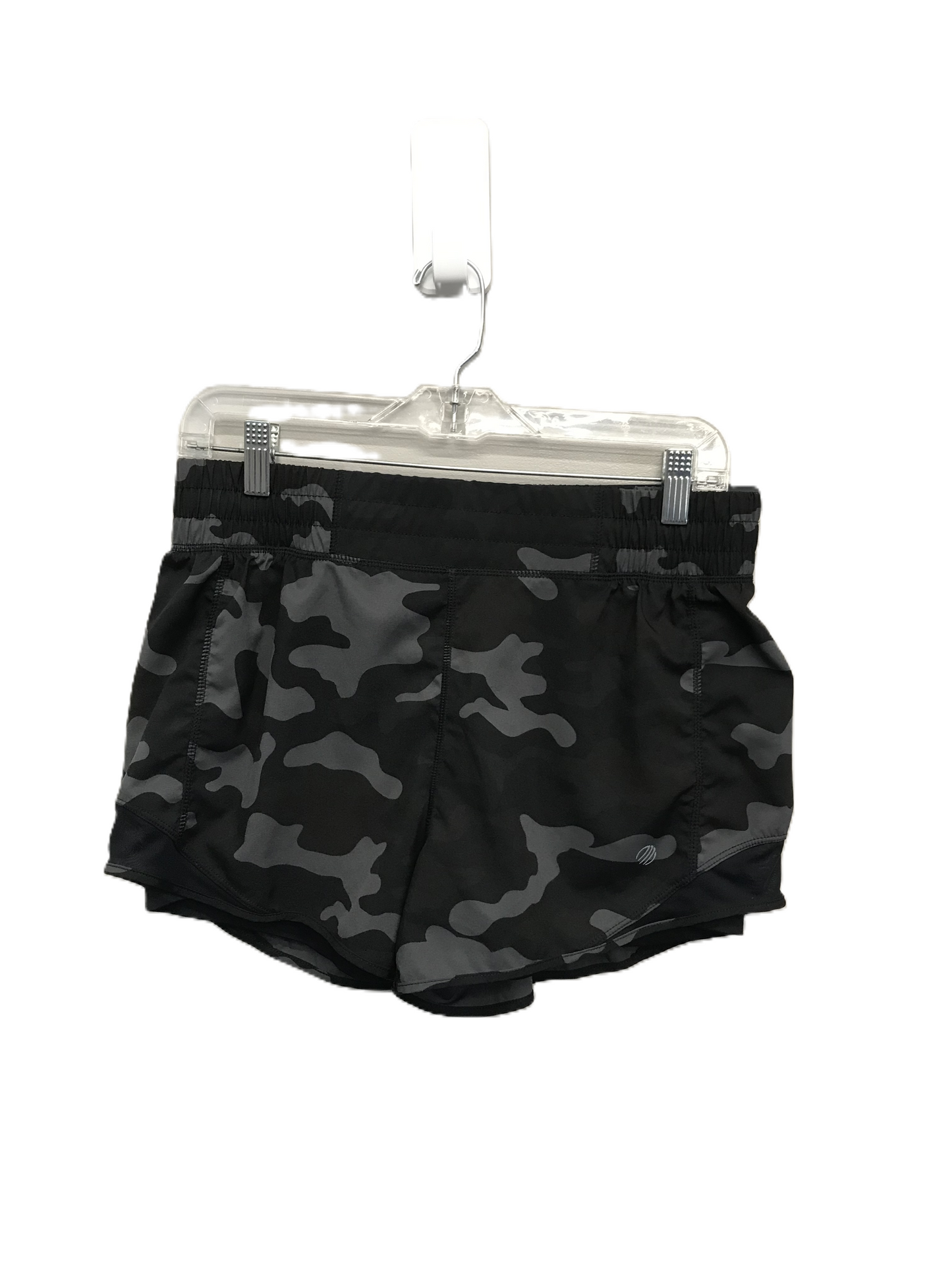 Camouflage Print Athletic Shorts By Mpg, Size: M