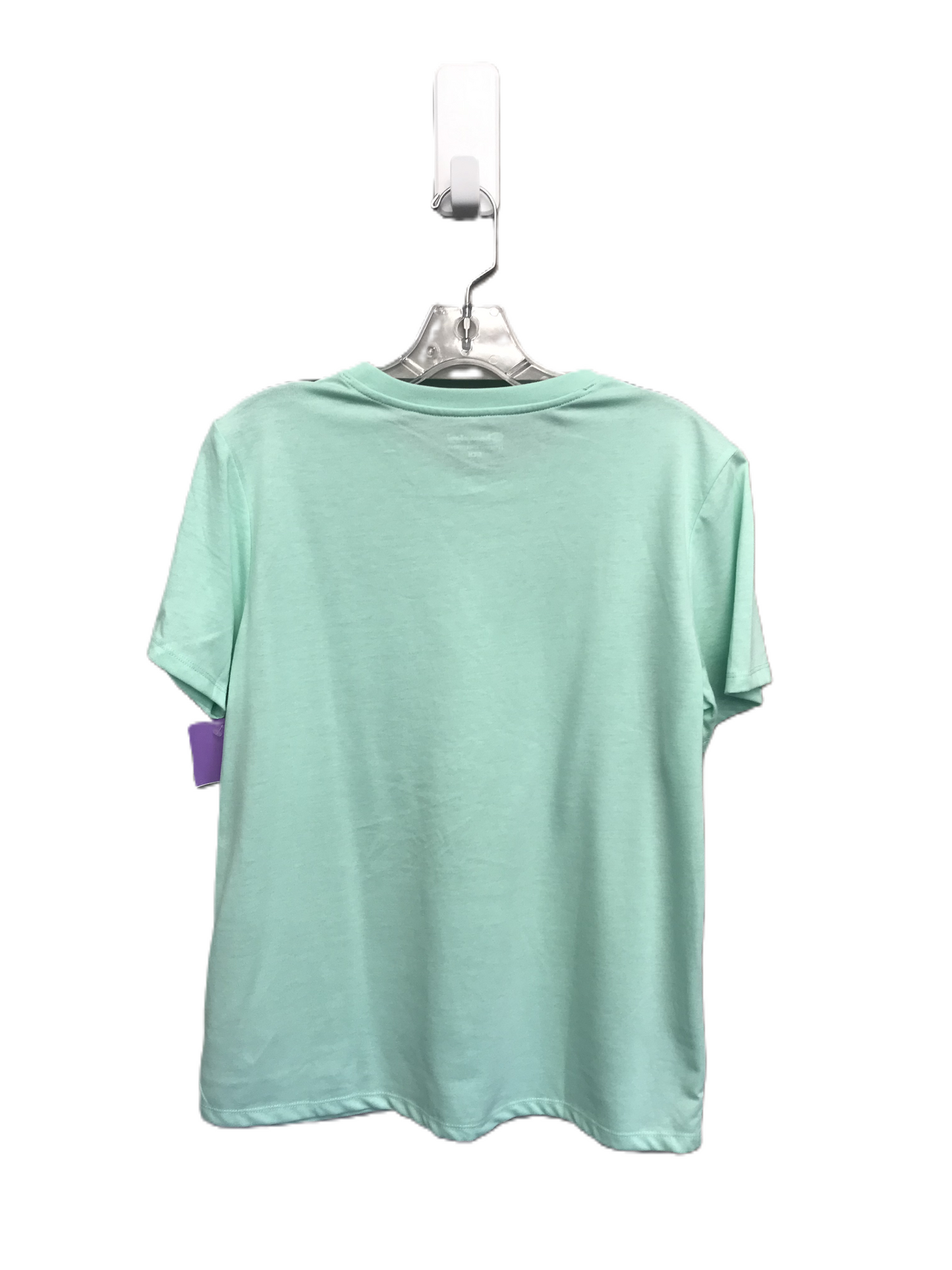 Green Athletic Top Short Sleeve By Champion, Size: S