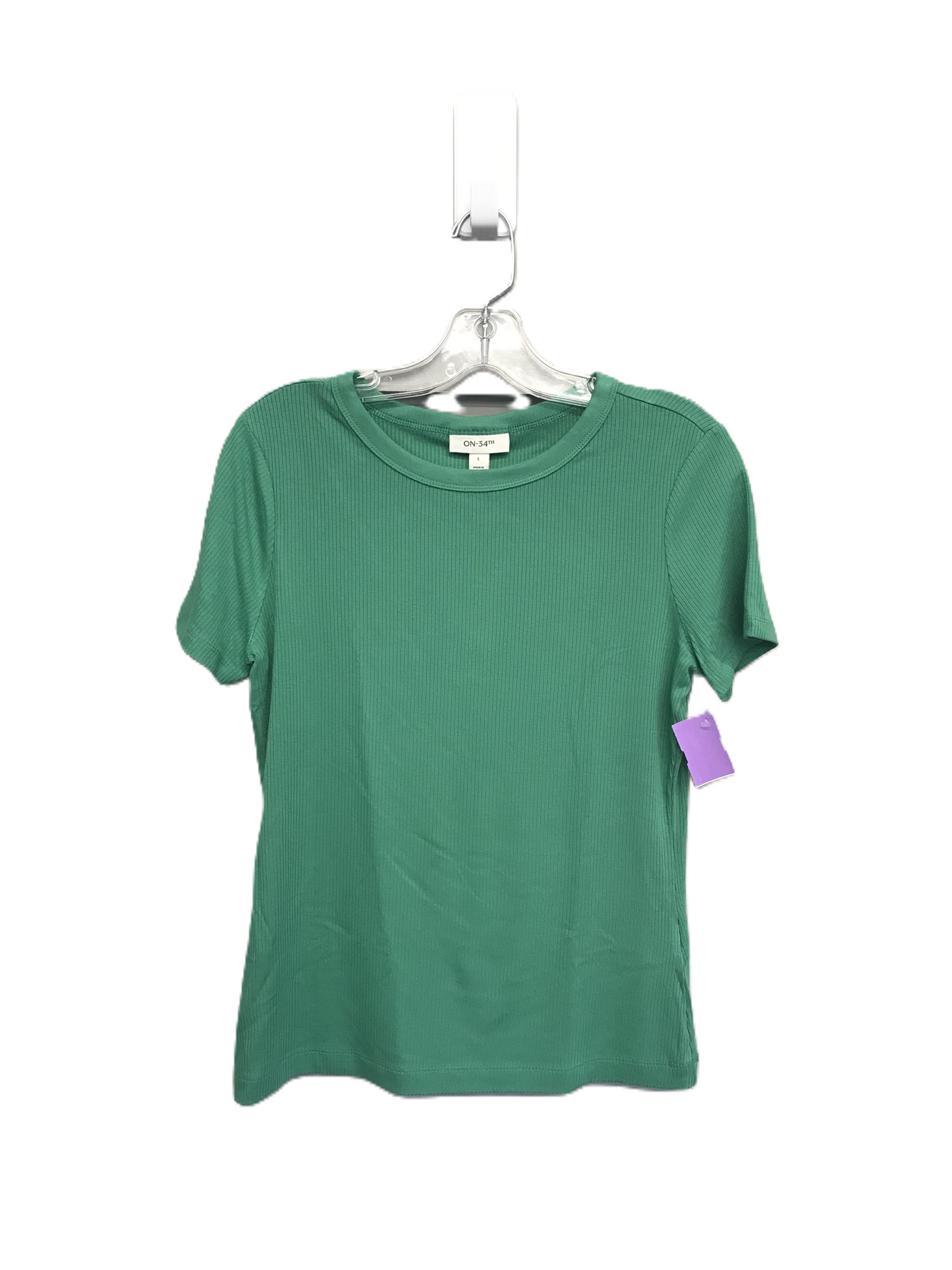 Green Top Short Sleeve Basic By On-34th Size: L