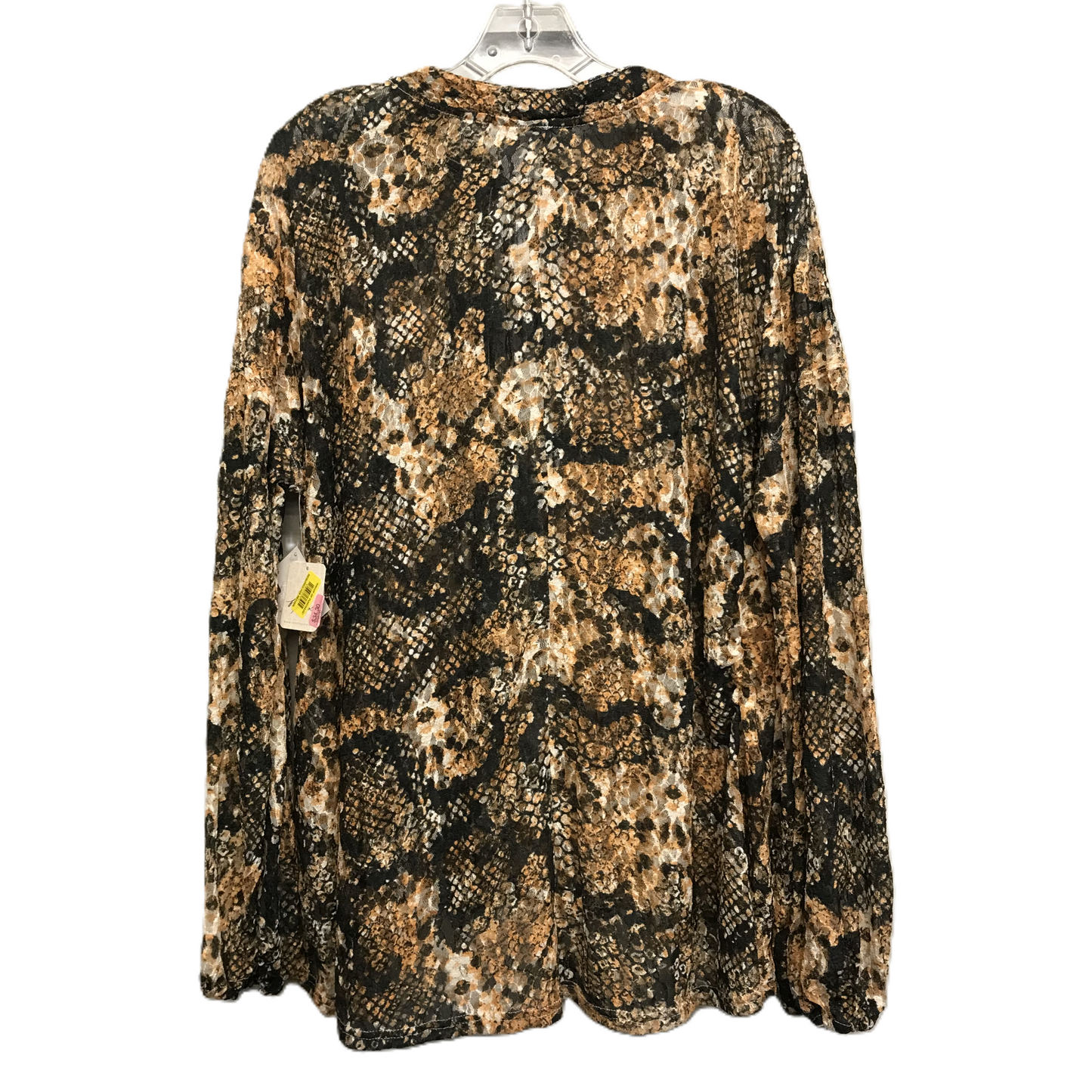 Top Long Sleeve By Free People In Animal Print, Size: S