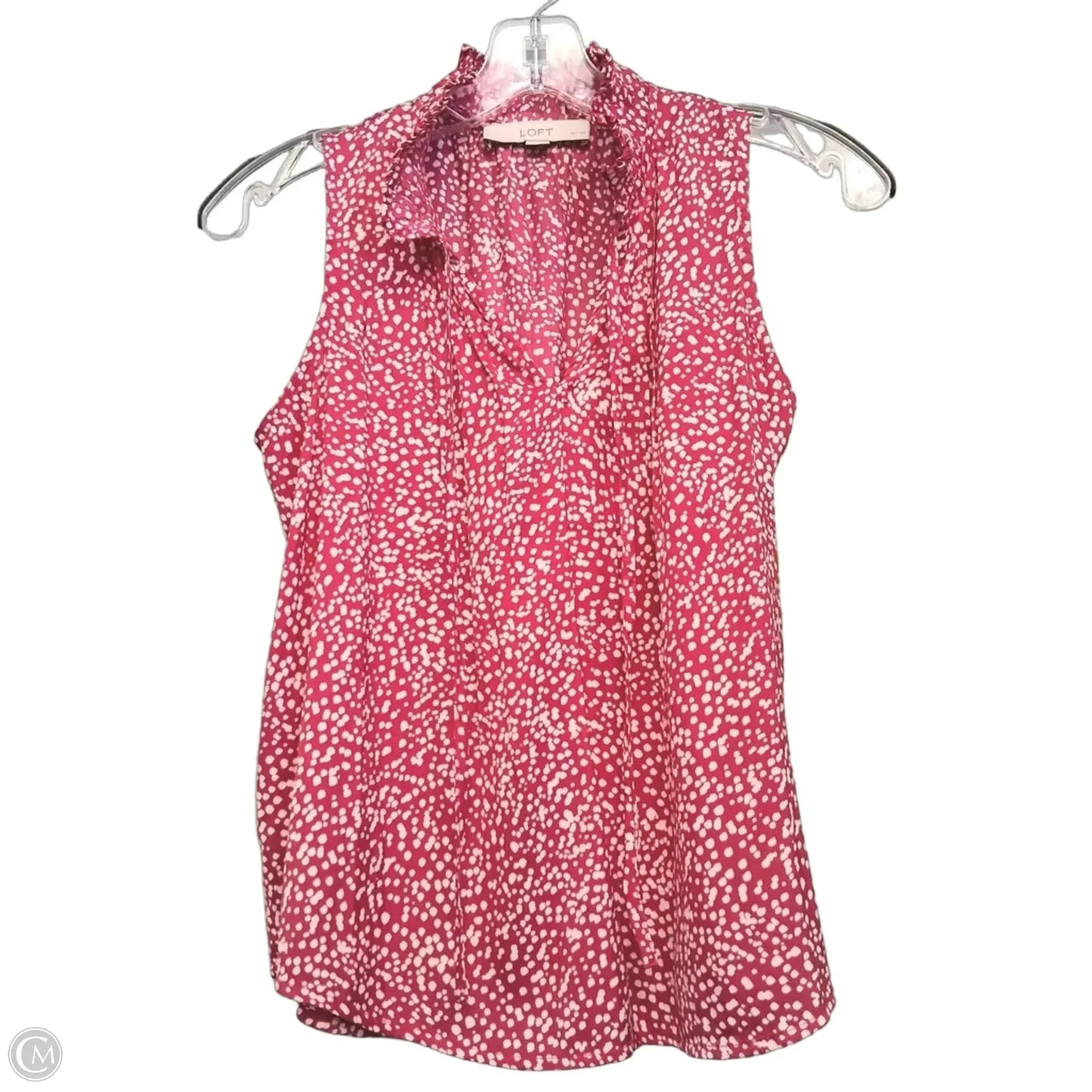 Top Sleeveless By Loft In Pink, Size: Xsp