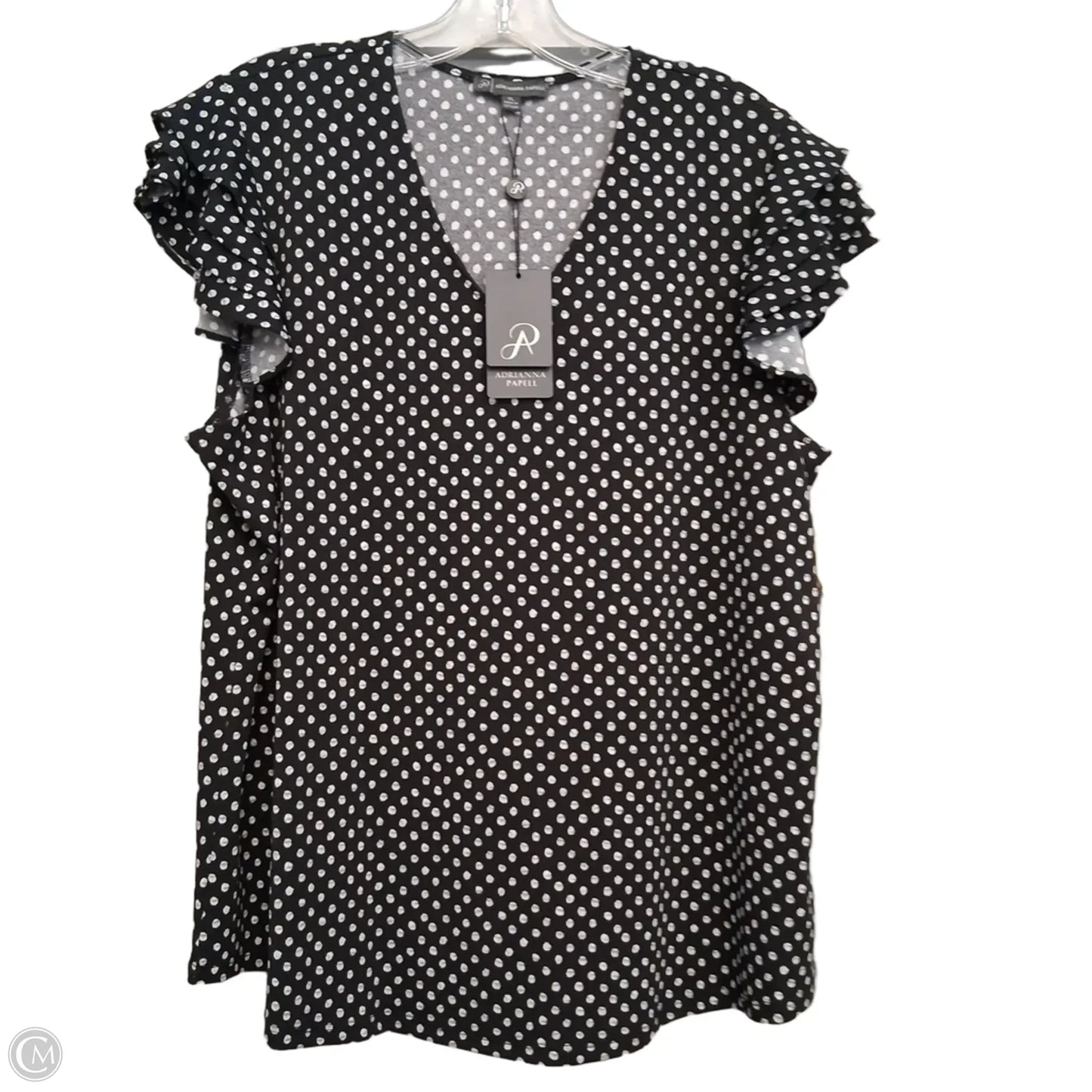 Top Sleeveless By Adrianna Papell In Polkadot Pattern, Size: Xl