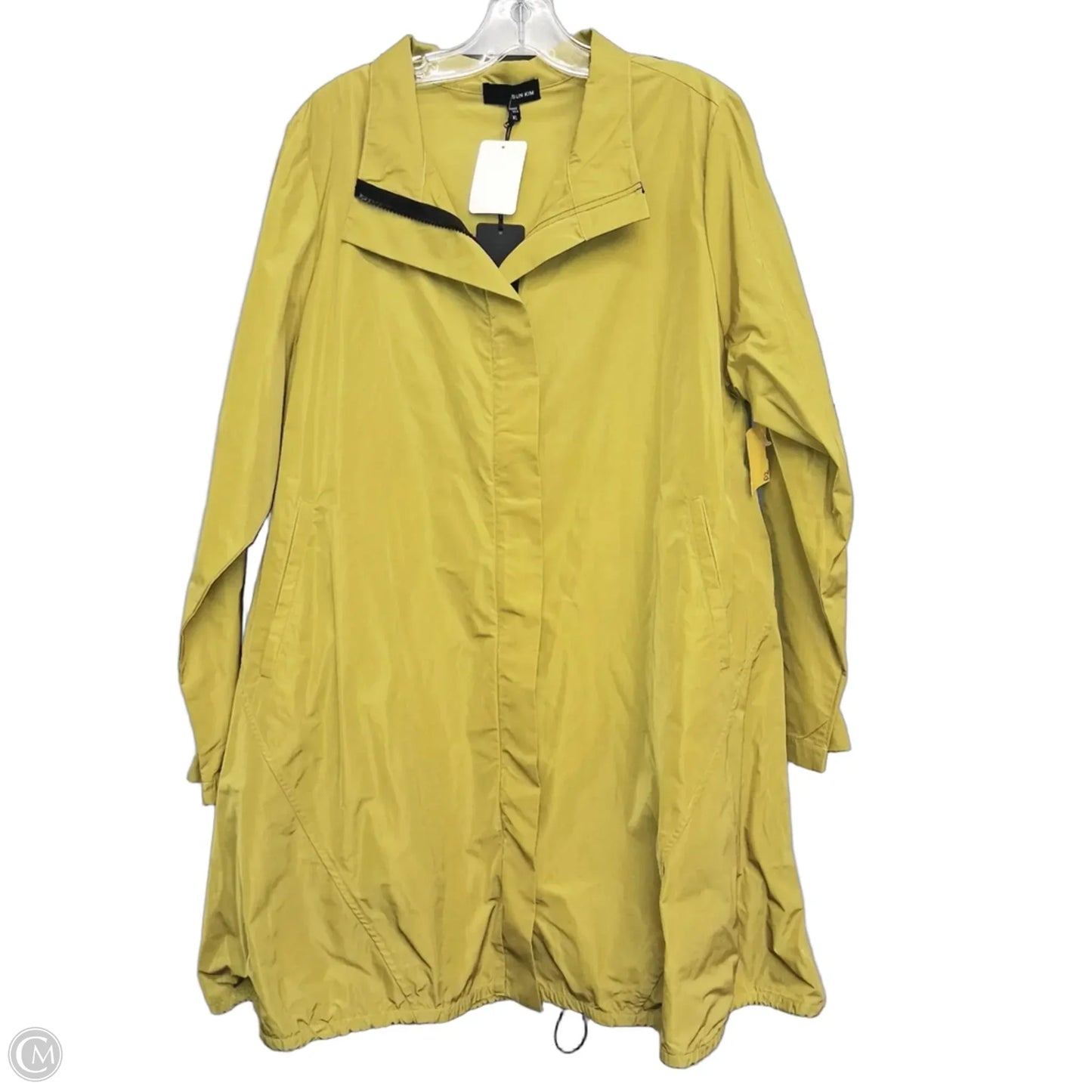 Jacket Windbreaker By Sun Kim In Chartreuse, Size: Xl