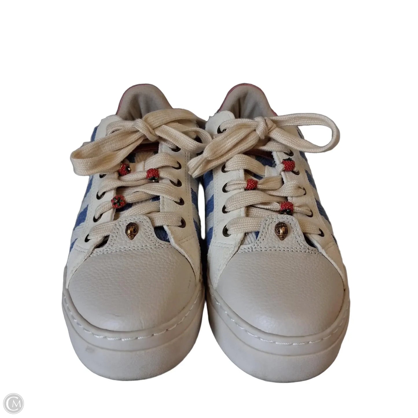 Shoes Designer By Kurt Geiger In Blue & White, Size: 5.5