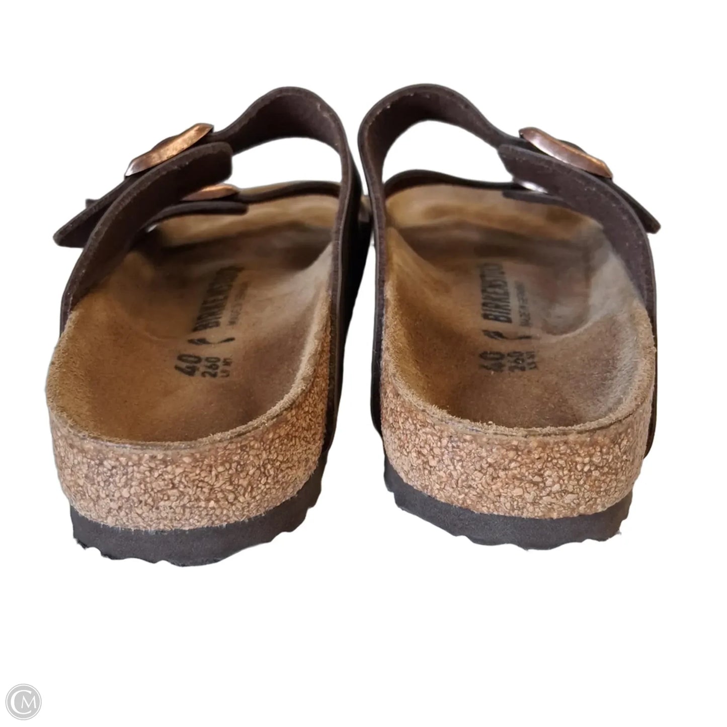 Sandals Flats By Birkenstock In Brown, Size: 9