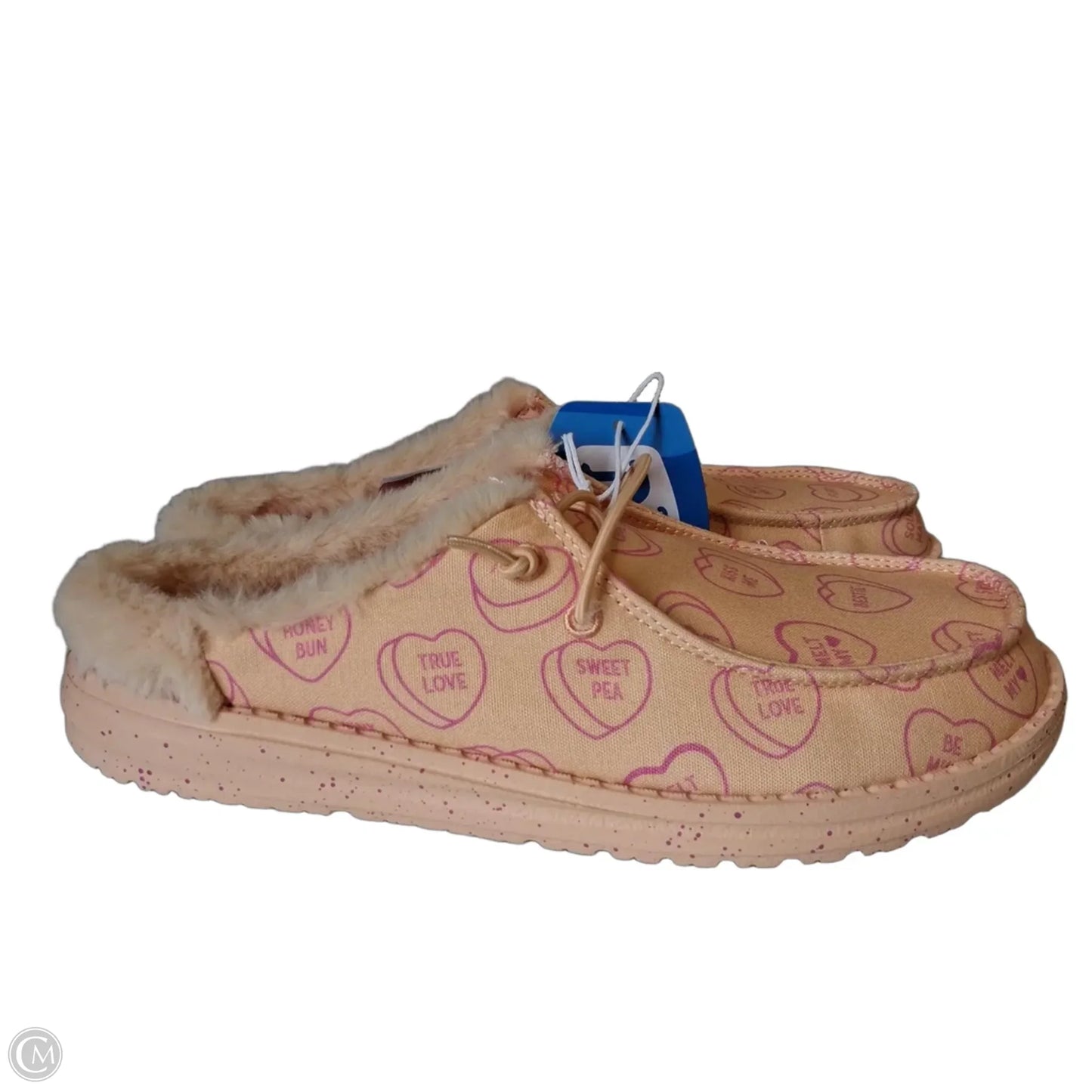Shoes Flat By Hey Dude In Peach, Size: 8