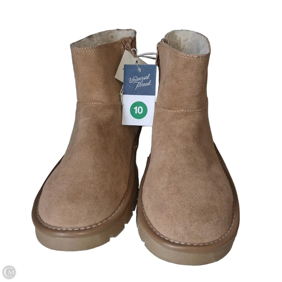 Boots Ankle Flats By Universal Thread In Brown, Size: 10