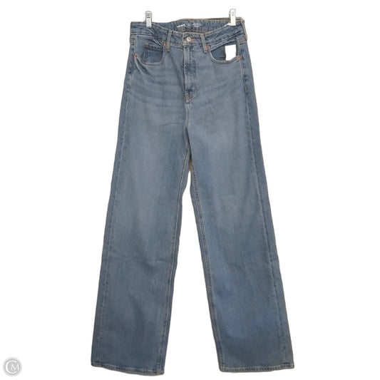 Jeans Wide Leg By Old Navy In Blue Denim, Size: 8 Tall