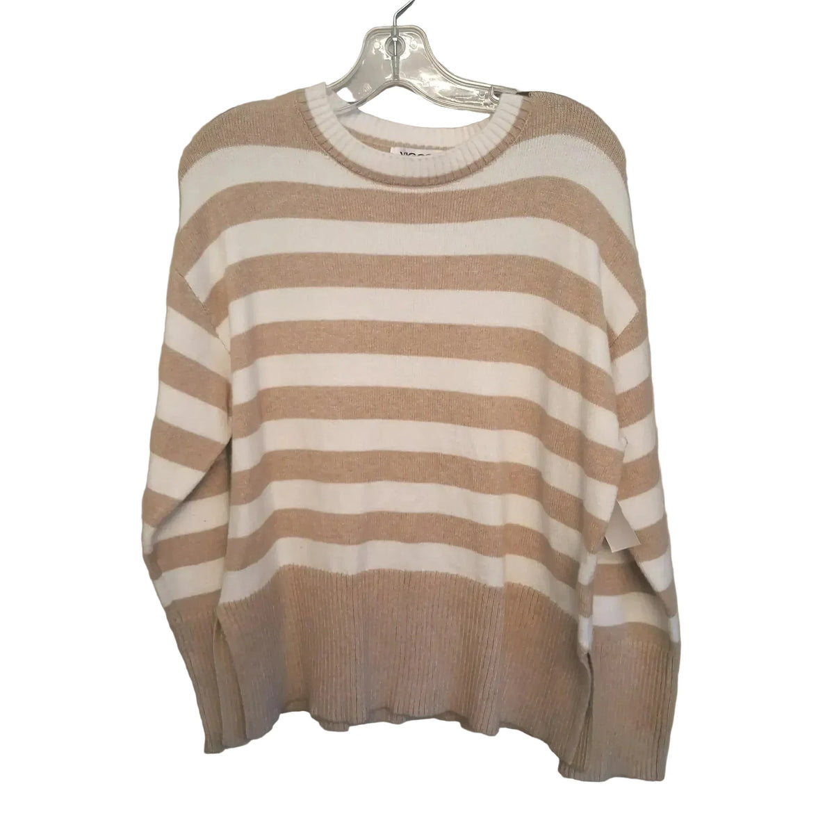 Sweater By Vigoss In Striped Pattern, Size: L