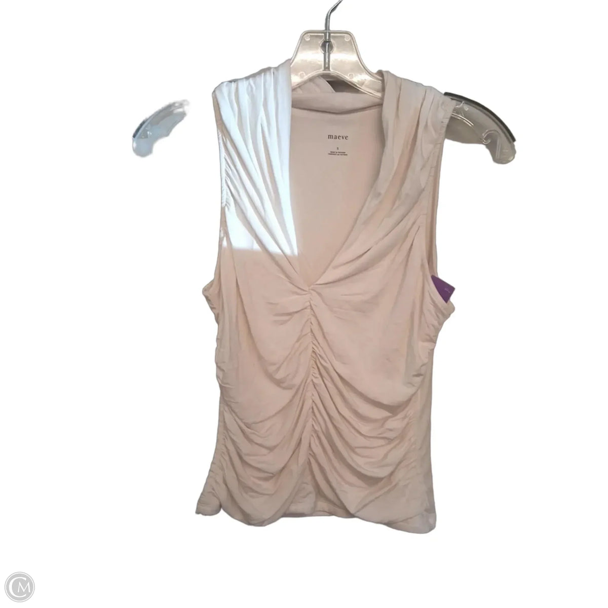 Top Sleeveless By Maeve In White, Size: S