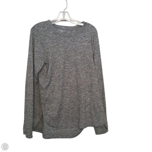 Athletic Top Long Sleeve Crewneck By Athleta In Grey, Size: L