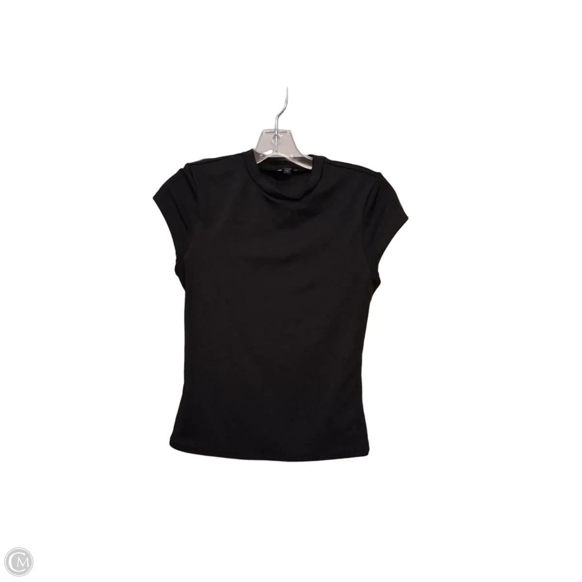 Top Short Sleeve Basic By Express In Black, Size: S