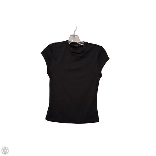 Top Short Sleeve Basic By Express In Black, Size: S