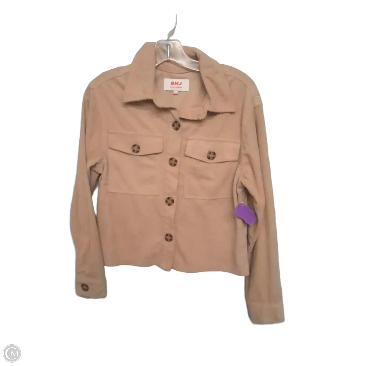 Jacket Shirt In Beige, Size: M