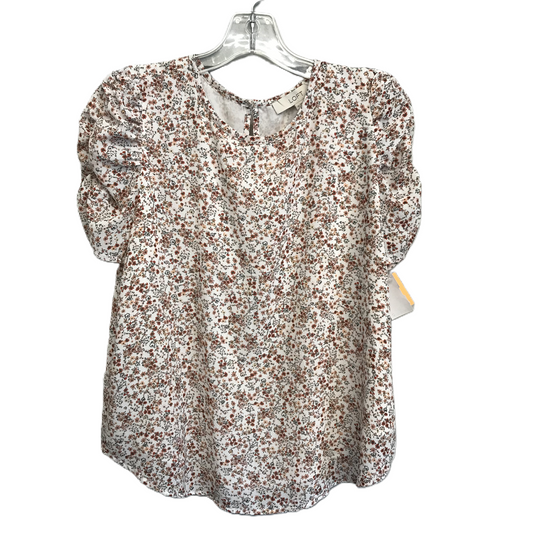 Floral Print Short Sleeve By Fubu, Size: M