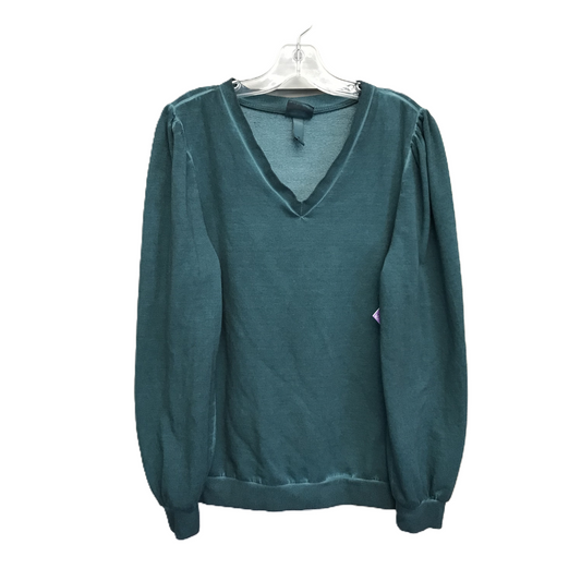 Teal Top Long Sleeve By Knox Rose, Size: M