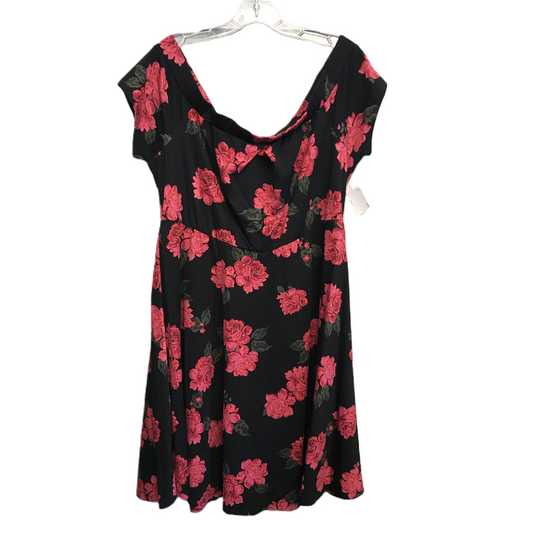 Floral Print Dress Casual Short By Torrid, Size: 1x