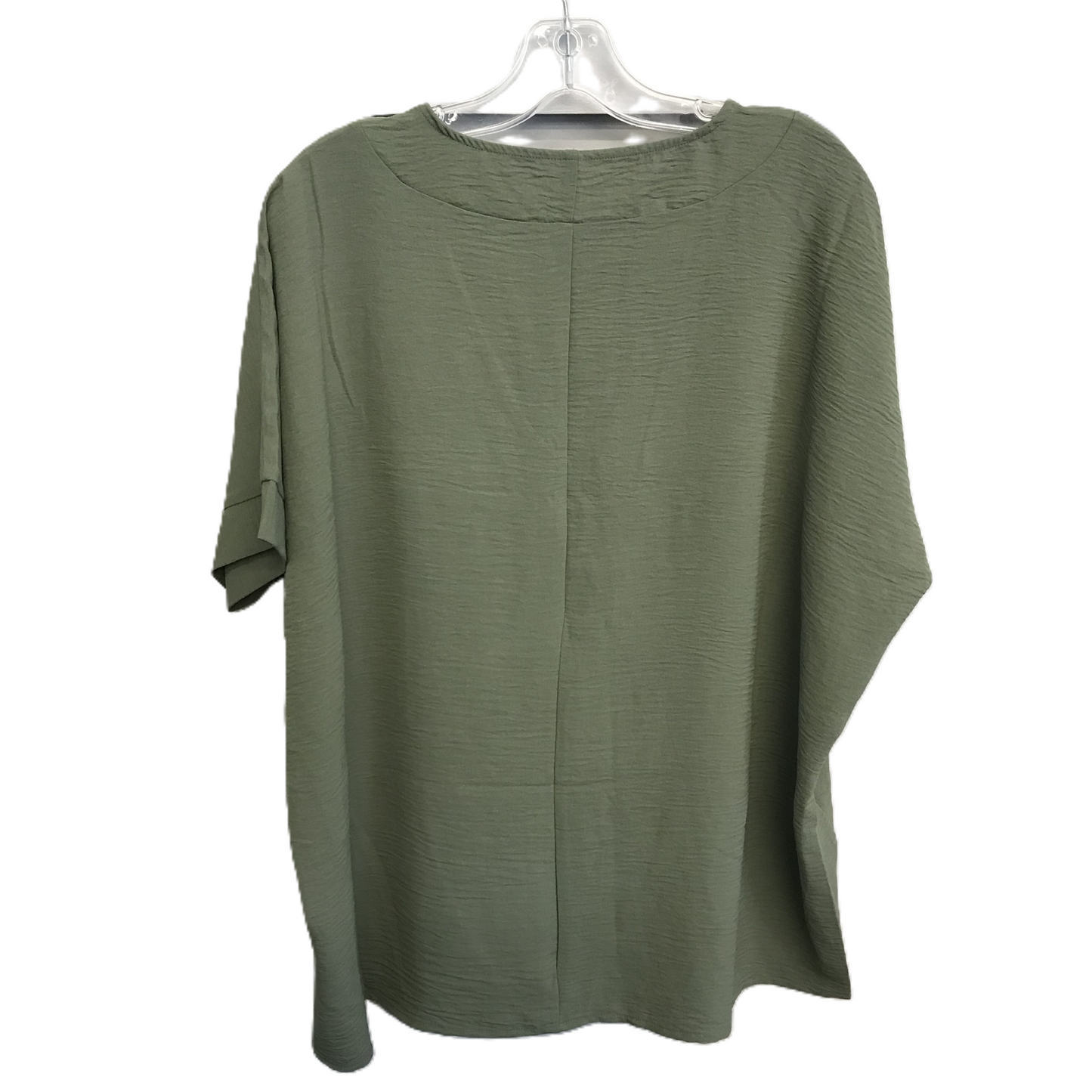 Green Top Short Sleeve By Zenana Outfitters, Size: S