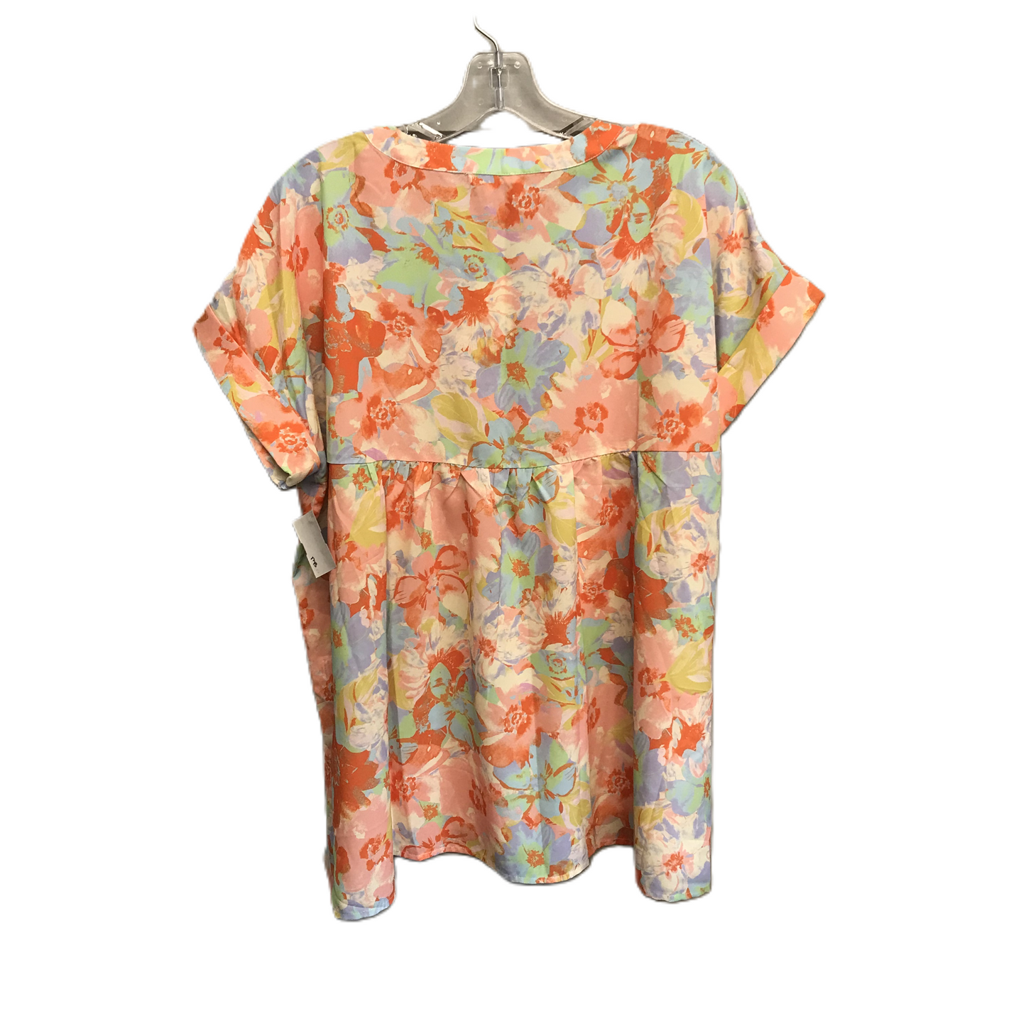 Floral Print Top Short Sleeve By Jodifl, Size: M