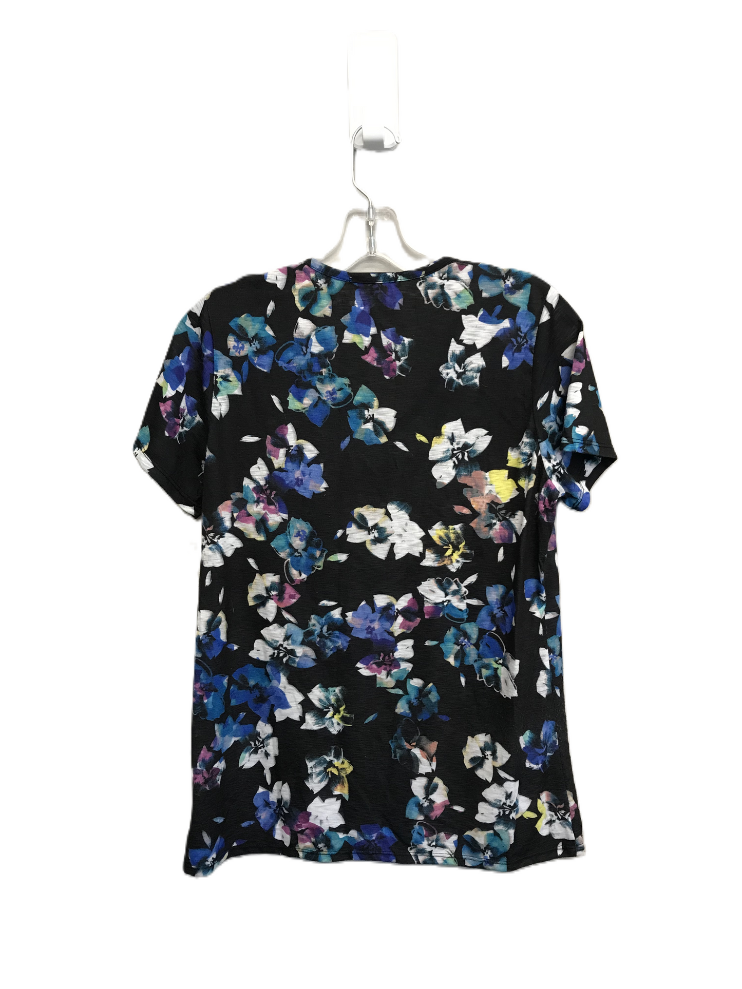 Floral Print Top Short Sleeve By Coldwater Creek, Size: M