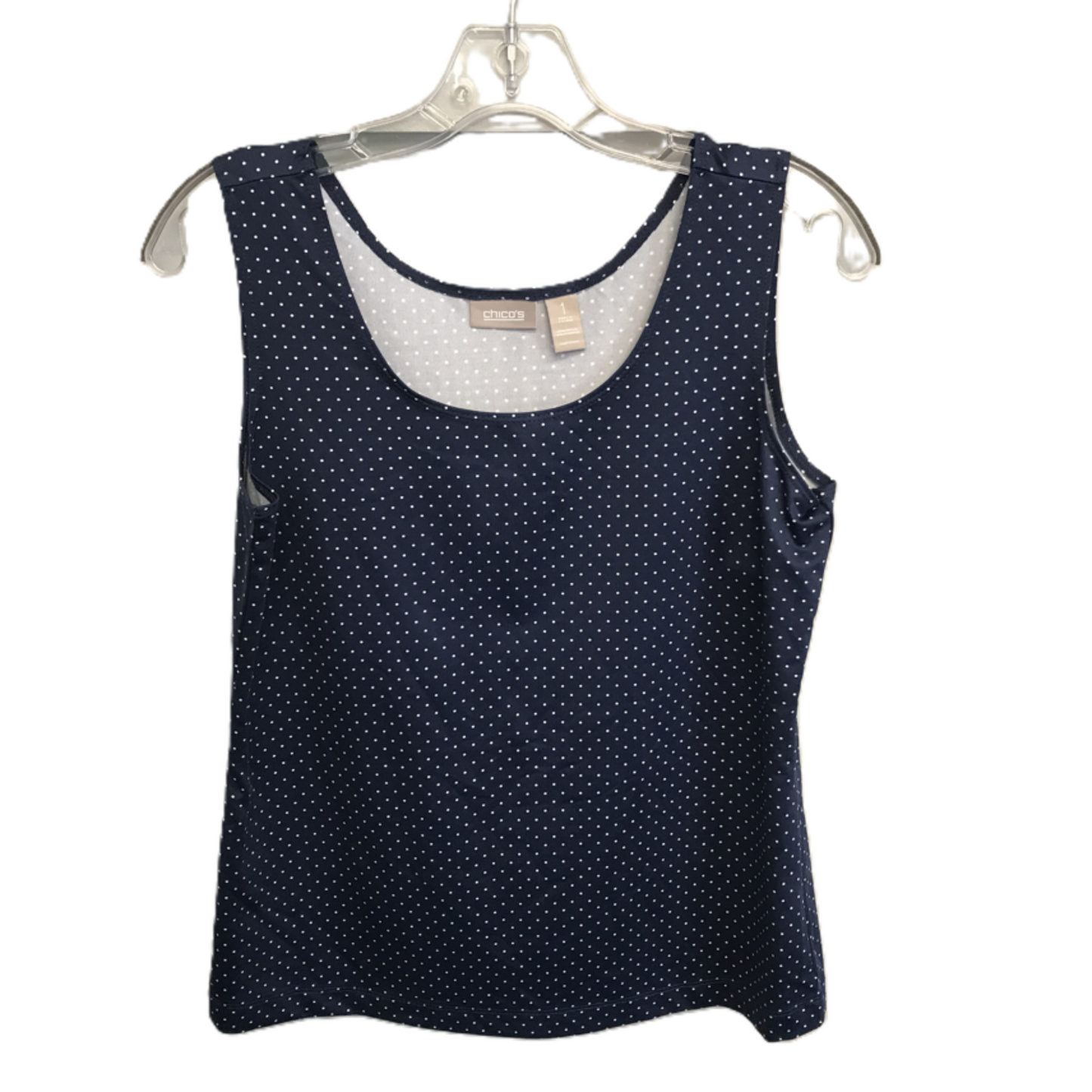 Polkadot Pattern Top Sleeveless By Chicos, Size: M