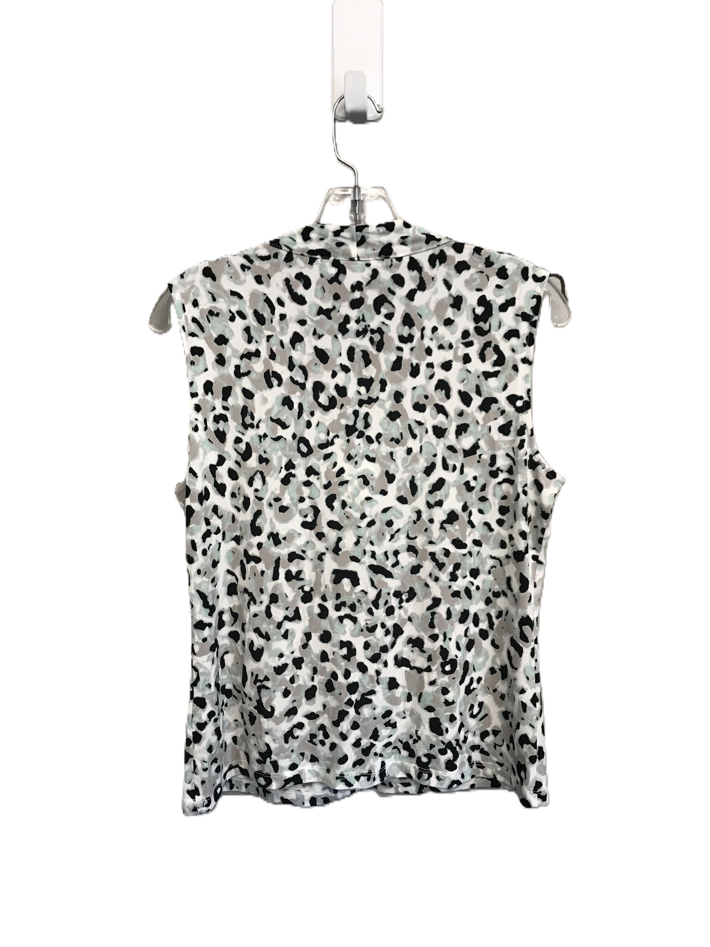 Animal Print Top Sleeveless By Calvin Klein, Size: M