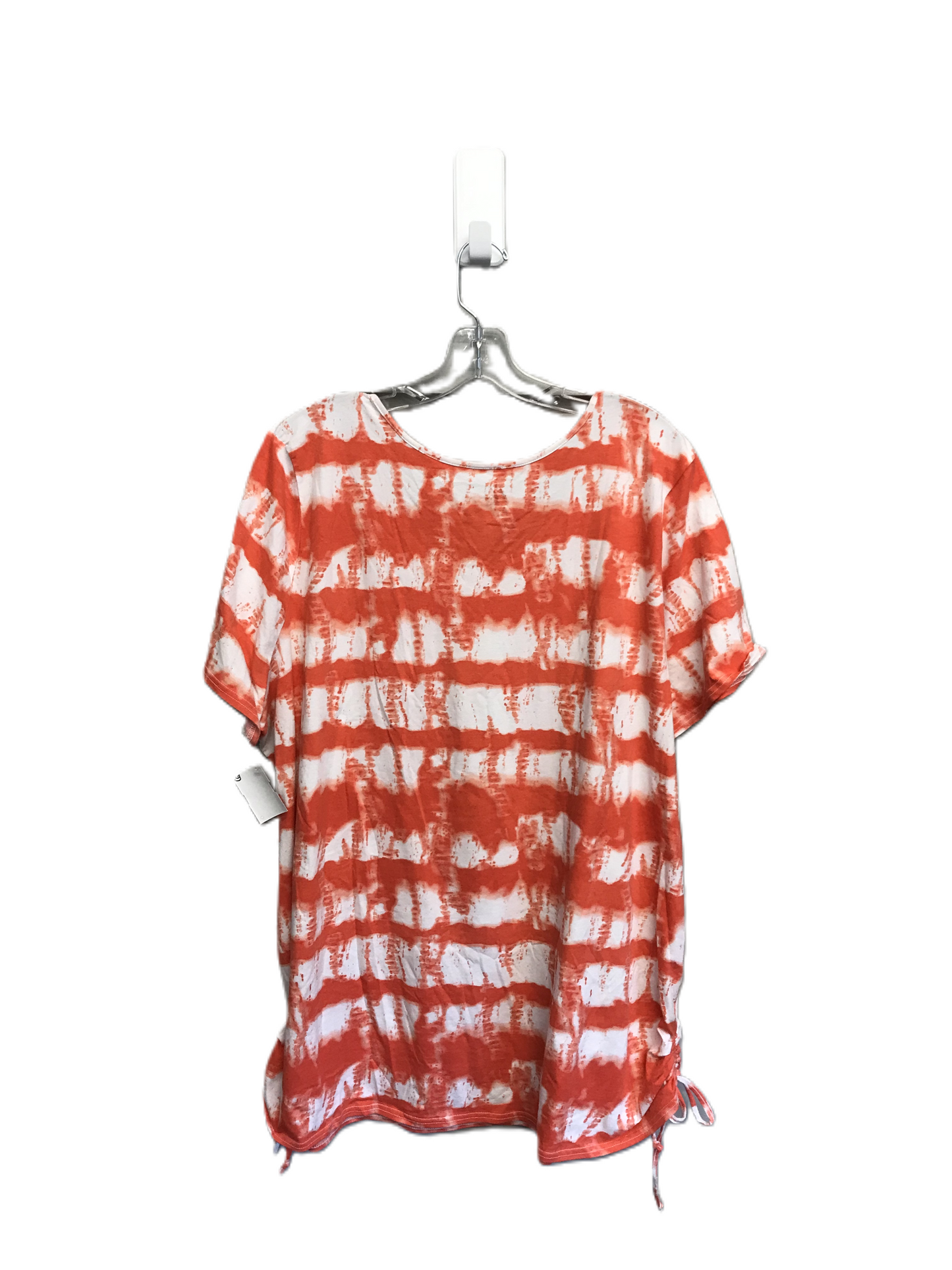 Orange & White Top Short Sleeve By Lane Bryant, Size: 3x