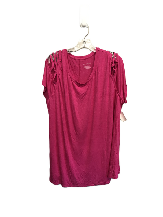 Pink Top Short Sleeve By Lane Bryant, Size: 4x