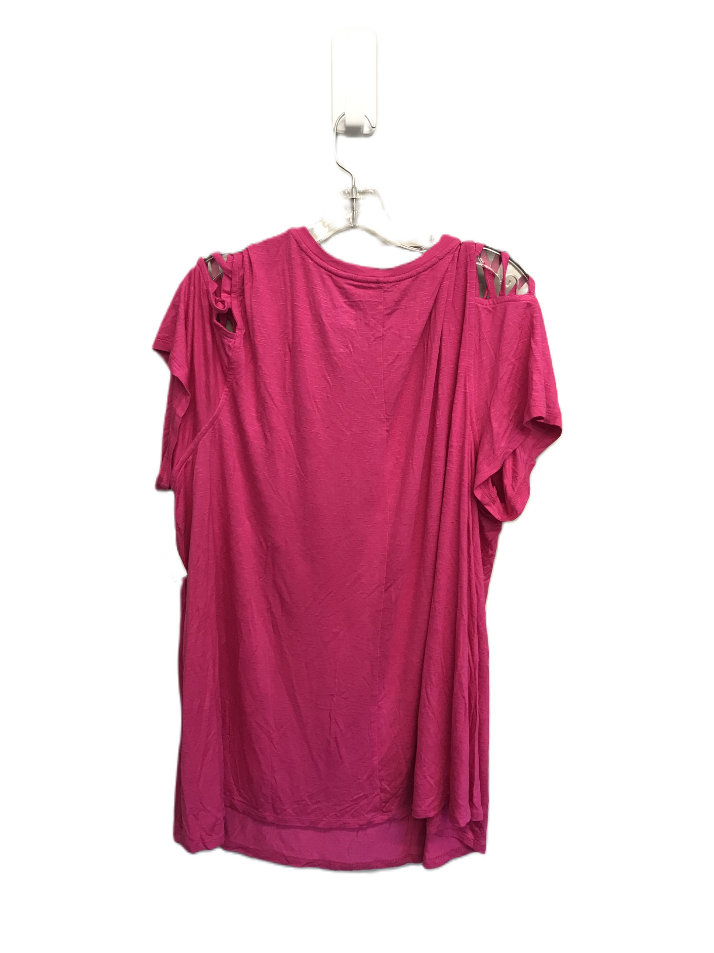 Pink Top Short Sleeve By Lane Bryant, Size: 4x