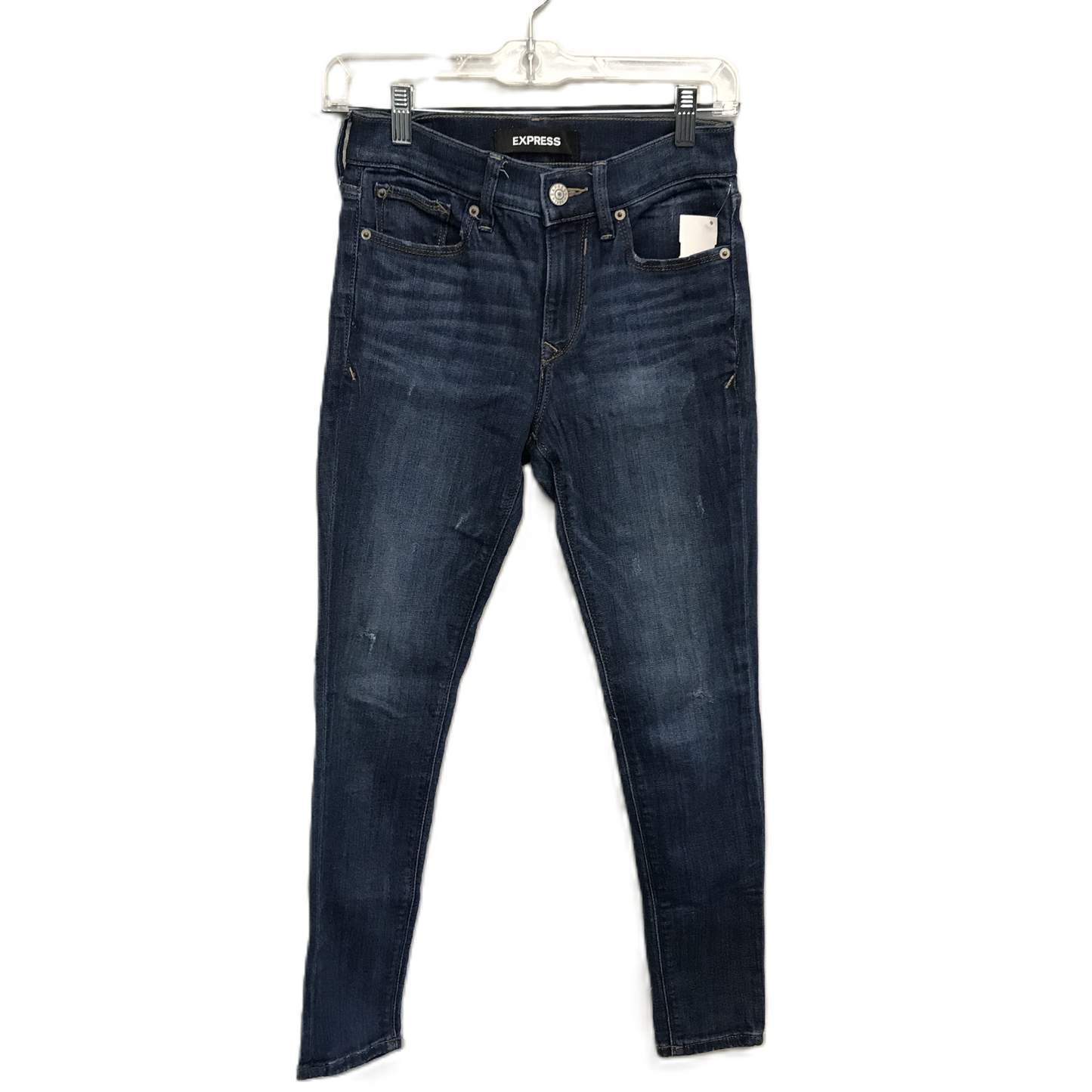 Blue Denim Jeans Skinny By Express, Size: 0