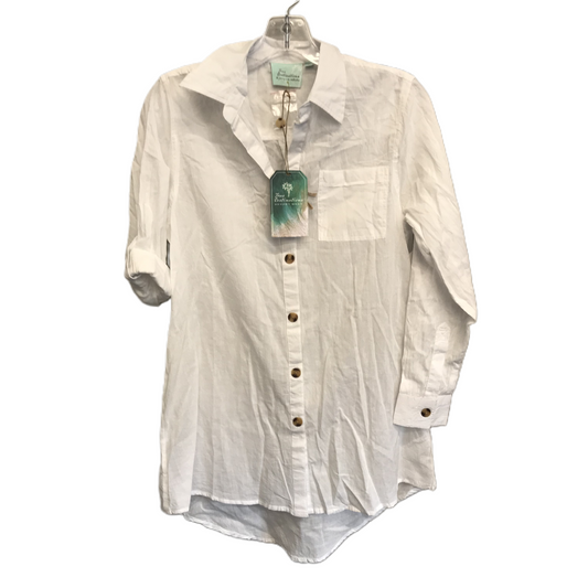 White Top 3/4 Sleeve By True Destinations, Size: Xs