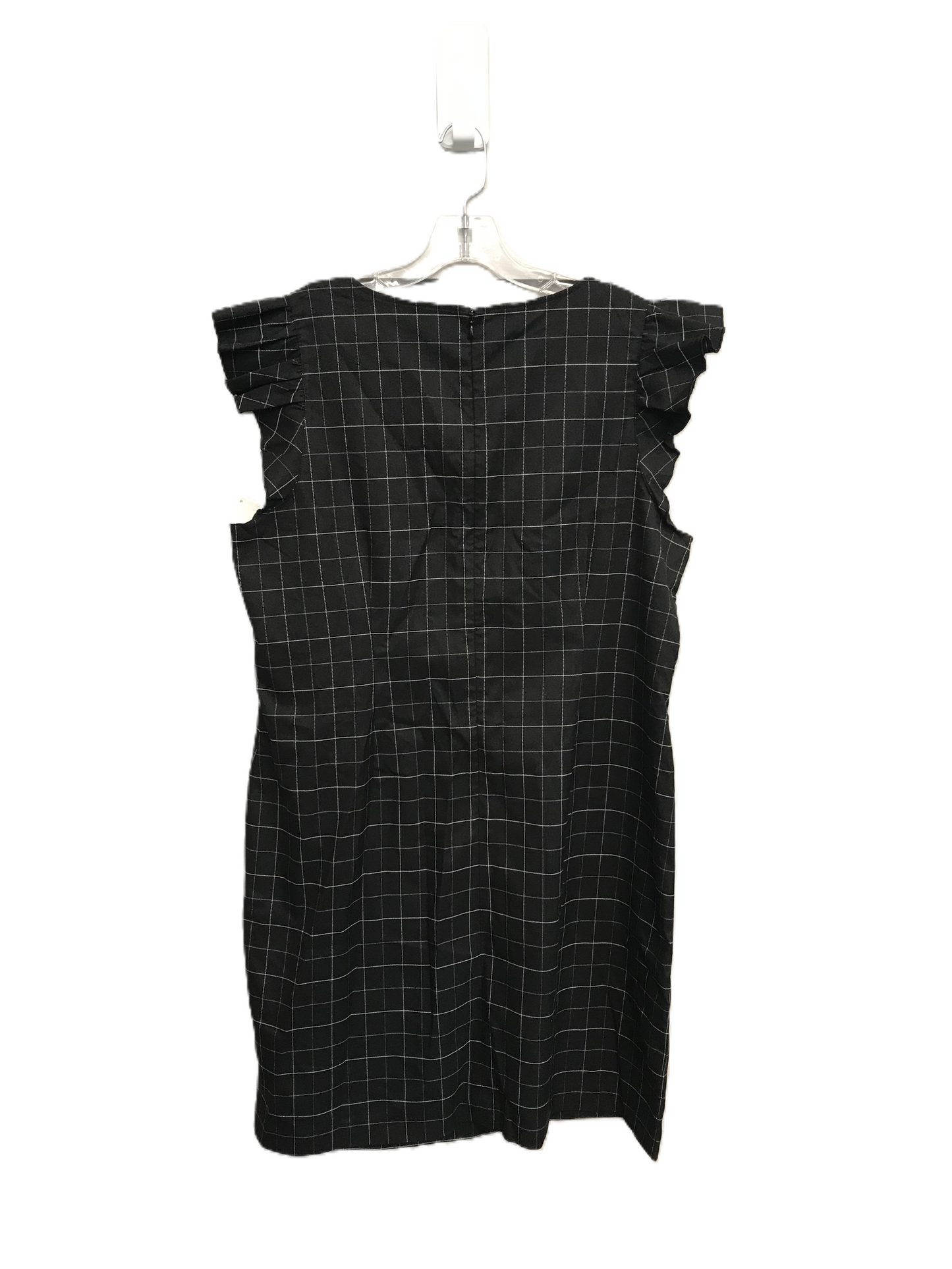 Black & White Dress Casual Midi By Loft, Size: Xl