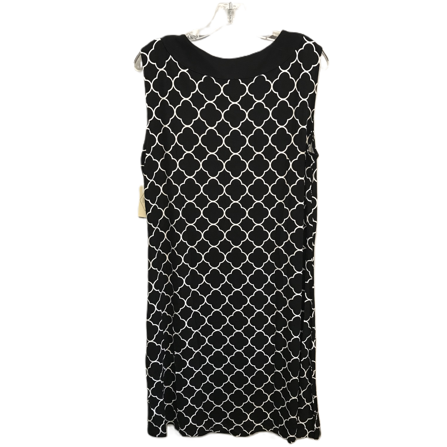 Black & White Dress Casual Midi By St Johns Bay, Size: Xl