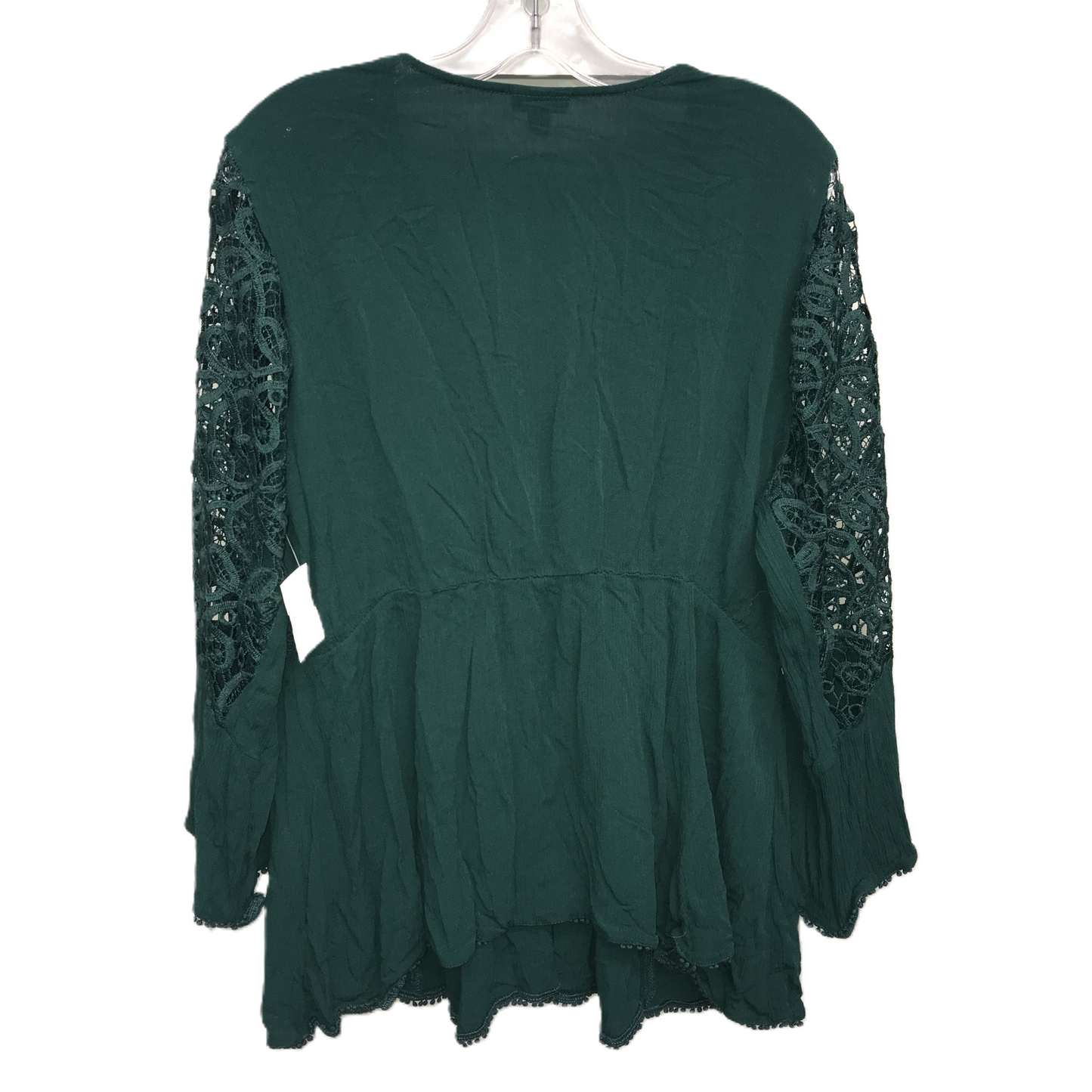 Top Long Sleeve By Torrid In Green, Size: 1x