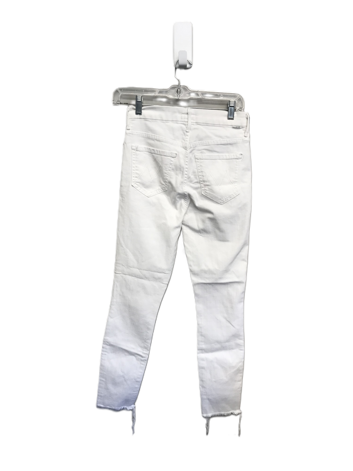 White Denim Jeans Designer By Mother Jeans, Size: 2
