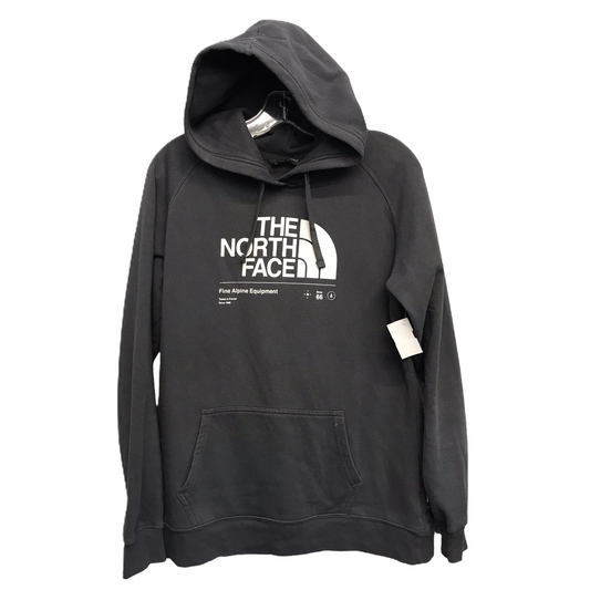 Athletic Sweatshirt Hoodie By The North Face In Grey, Size: L