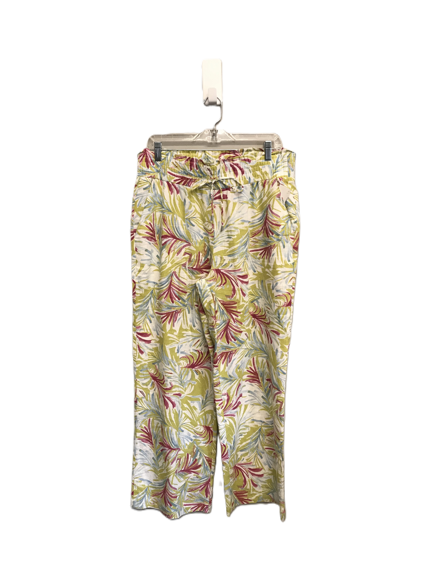 Multi-colored Pants Linen By Land N Sea Size: 8