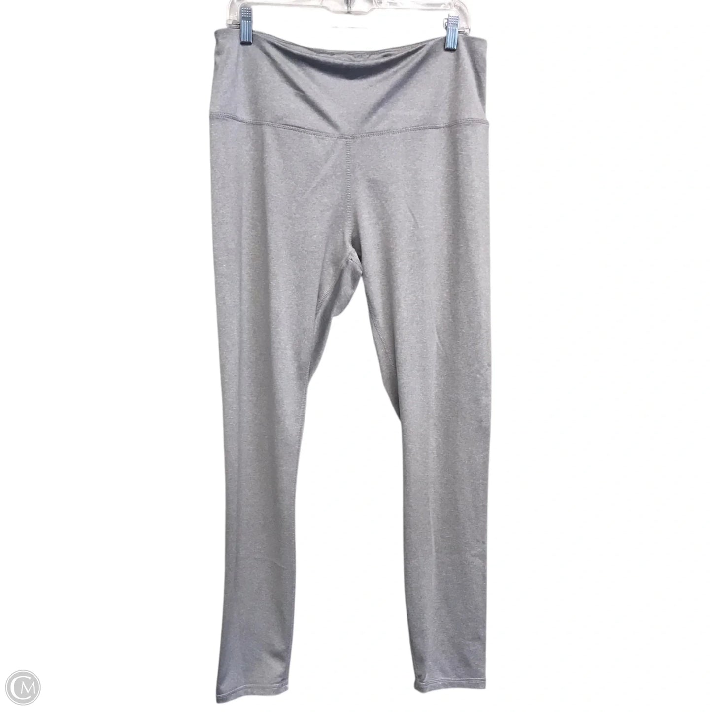 Athletic Leggings By Reebok In Grey, Size: Xl