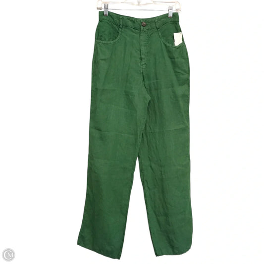 Pants Linen By Zara In Green, Size: 0