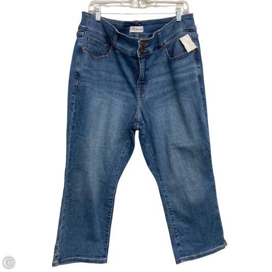 Jeans Cropped By Lane Bryant In Blue Denim, Size: 18