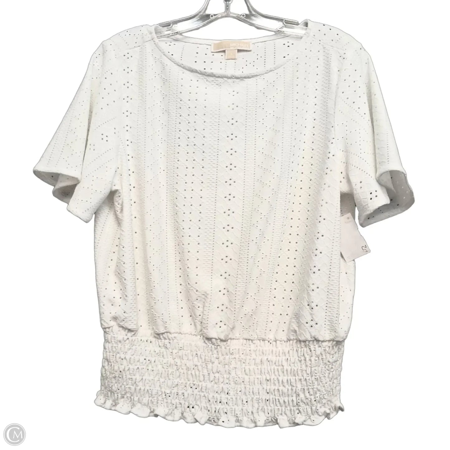 Top Short Sleeve By Michael By Michael Kors In White, Size: S