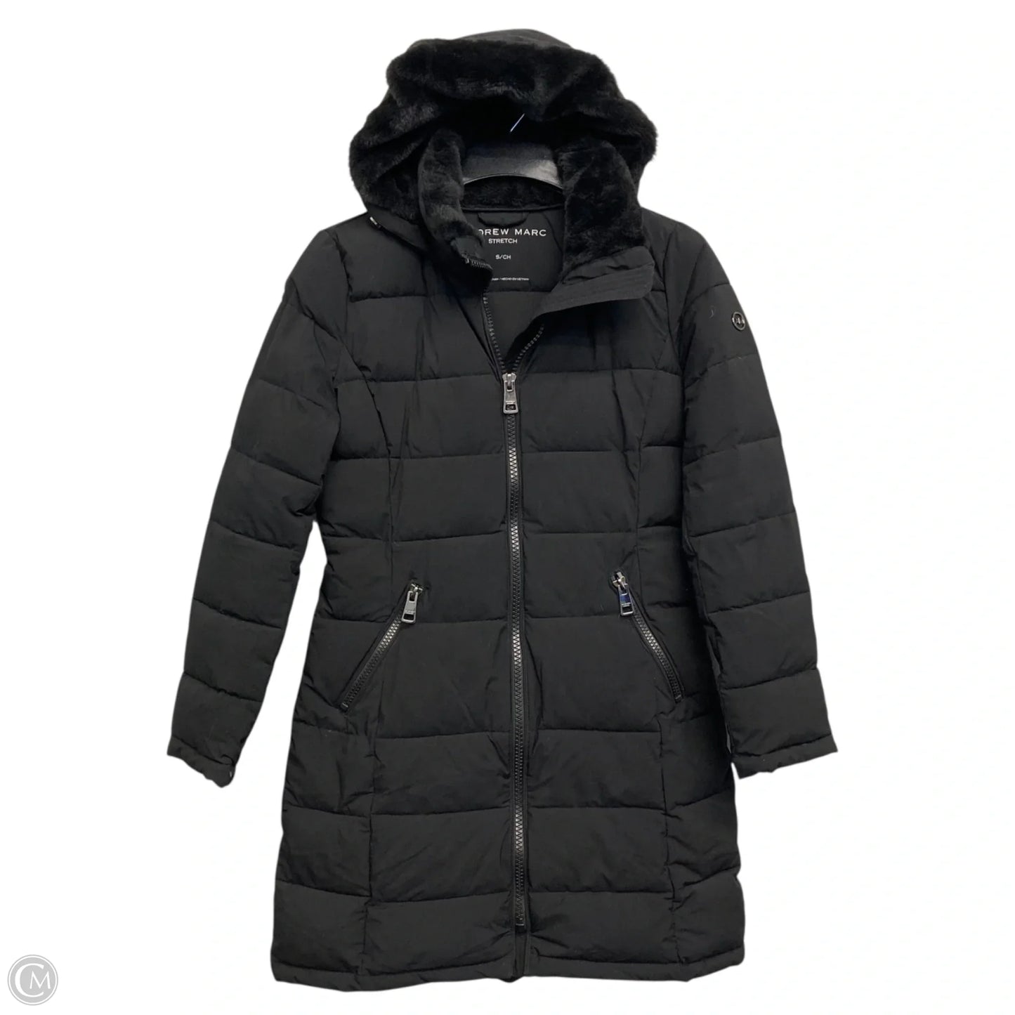 Coat Parka By Andrew Marc In Black, Size: S