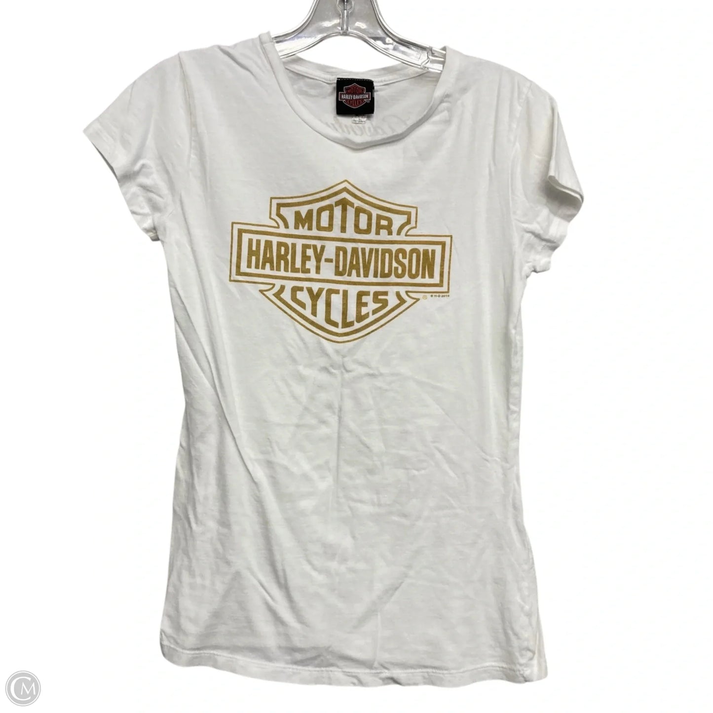 Top Short Sleeve Basic By Harley Davidson In White, Size: L