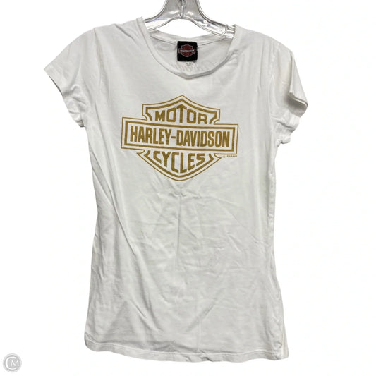 Top Short Sleeve Basic By Harley Davidson In White, Size: L